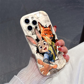 Zootopia 2 Judy Nick Cặp Đôi Vỏ Cho Xiaomi 11 12 lite 14 15 15t ULTRA POCO F4 F6 F7 M3 M6 M7 X3 X4 GT NFC X5 X6 X7 PRO Redmi 10 13 14 15 9 A3 A5 NOTE 10 8 9S PRO PLUS NYK