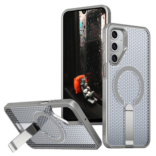 Ốp Điện Thoại Chân Đế Kim Loại Thẳng Đứng Cho Samsung Galaxy A56 A55 A36 A35 A26 A25 A16 A17 A15 A14 A06 A07 A05 A05S F17 F56 M56 4G 5G Vỏ Từ Tính