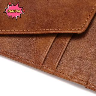 [PNPIA] Thời Trang Nam Da Bifold Kẹp Tiền Đa Chức Năng Mỏng Kẹp Kim Loại Ví Đựng Thẻ VN