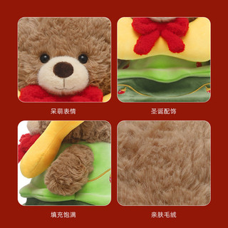 Ngộ nghĩnh Giáng Sinh Gấu Sang Trọng Đồ Chơi Gấu Lớn Dễ Thương Ragdoll Búp Bê Giáng Sinh