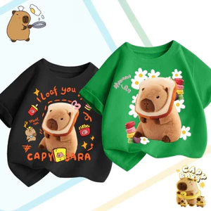 Áo phông Capybara cho bé Áo thun cho bé chất Thun cotton Mềm mịn Thoáng mátÁo phông, áo sơ mi 100% cotton