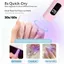 Đèn UV AFTEROF cho móng tay gel, Máy sấy móng tay Mini Flash cầm tay, Màn hình LED làm móng tay di động Gel có thể sạc lại Đèn móng tay nghệ thuật móng tay