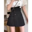 2024 Quần Short Chữ A Eo Cao Thiết Kế Sense Hakama Thời Trang Ôm Hơn Nhìn Đen Rộng Quần Thường Ngày 5.12