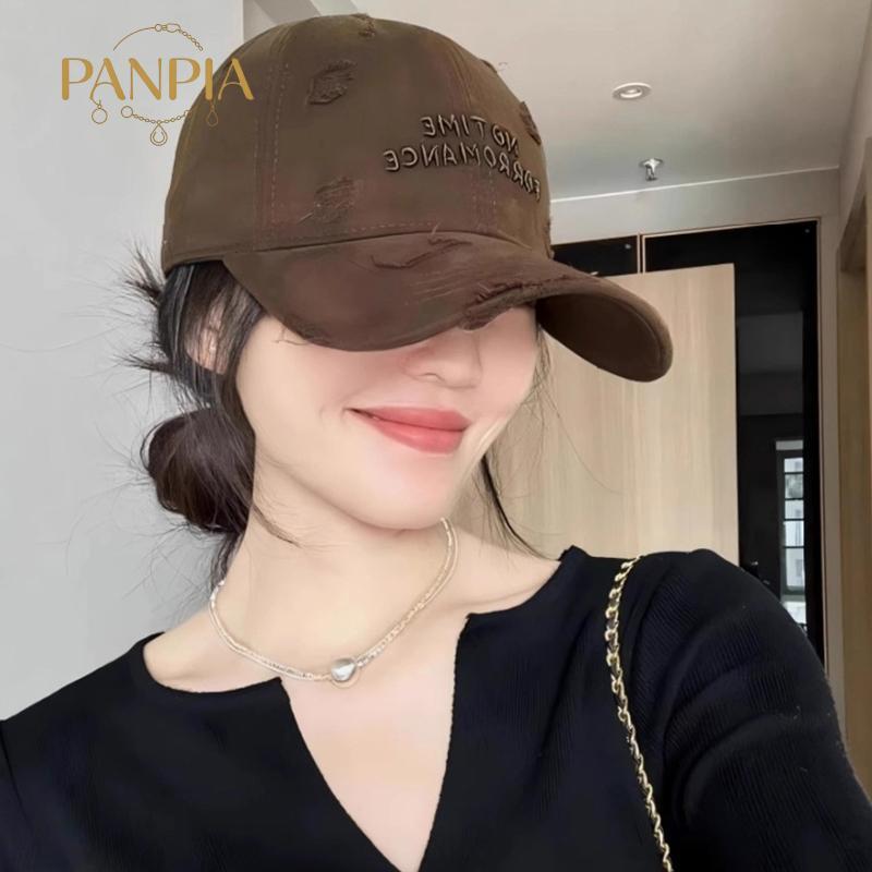 PNPIA- Mũ Nữ Xuân Hè Mũ Bóng Chày Nhỏ Tươi Thời Trang Màu Sắc Tương Phản Đạt Đỉnh Mũ Cặp Đôi Mũ Thể Thao Đa Năng