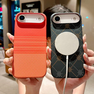 [JLK] Ốp điện thoại từ tính vô hình bằng sợi Carbon dành cho doanh nghiệp cho IPhone 17 Air 16 15 14 13 Pro Max Vỏ bảo vệ mờ cứng siêu mỏng