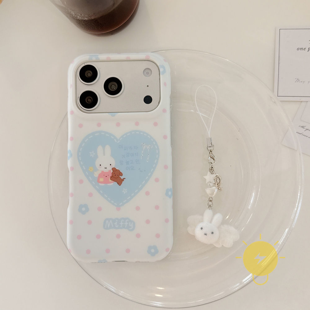 Phone Case For iPhone 17 Pro Max 16 15 TPU Chain Aesthetic Korean Cute