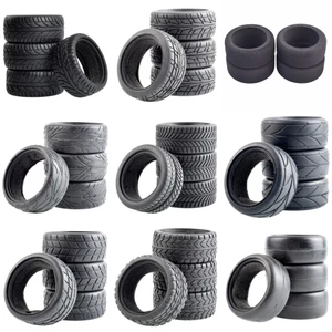 4 63MM 1 / 10 Trên Đường Ô Tô Mềm Lốp Cao Su Tay Cầm Cao Su Lốp Xốp Lốp Cho HSP Tamiya HPI Kyosho 94122 94123 RS4 D5 Tamiya TT02 Sakura D3 Jingshang FW06