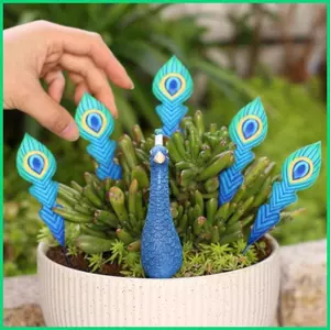 Trang trí cổ phần sân vườn Cổ phần chậu chim xanh có đuôi có thể tháo rời Trang trí sân chống tia cực tím cho sân hiên hiên hiên hiên hiên nhà jiwvn