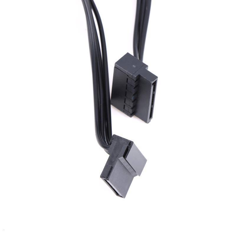 JINHF Universal 15Pin SATA sang 4Pin Cáp chia nguồn 1 đến 5 Dây nối dài Đa ổ cứng Khả năng tương thích SSD Dễ dàng thiết lập HOT