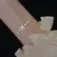 PNPIA- Vòng Tay Cỏ Ba Lá Bốn Lá Cho Nữ 1 Chiếc Dây Xích Có Thể Điều Chỉnh Opal Zircon Tinh Tế Luy Charm Lễ Hội Trang Sức