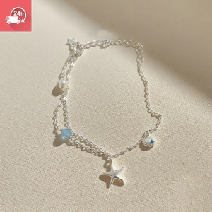 Thời trang khí chất kỳ nghỉ phong cách sao biển trắng cá tính Vòng tay nữ đa năng