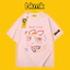 Áo thun 100% cotton cao cấp tay ngắn dáng rộng phong cách Hàn Quốc BKMK Color Line in hình cổ tròn thoải mái