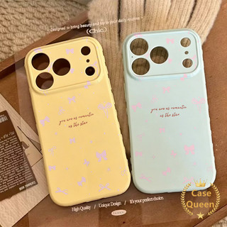 Ốp Lưng Tương Thích Cho IPhone XR 15 17 11 14 16 12 13 Pro Max Air X XS Max 15 16 7 8 14 Plus Thời Trang Full Màn Hình Nơ Màu Hồng