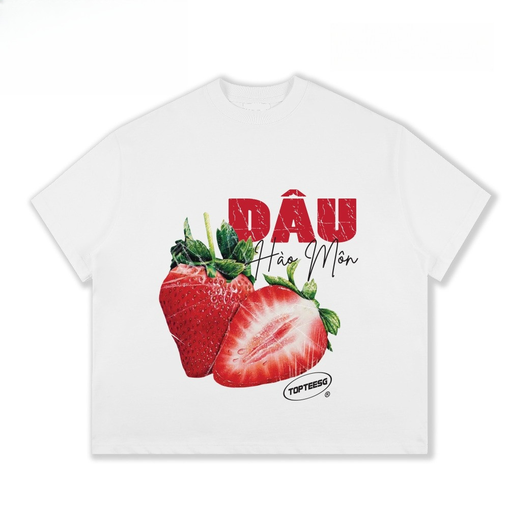 （Giao hàng 24h）Angela Áo thun form "Thay lời trái nói" unisex nam nữ tay ngắn cổ tròn cotton 2 chiều