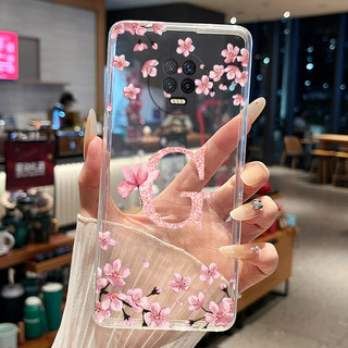Ốp Điện Thoại Cho Infinix Note 7 X690 X690B Ốp Lưng Thẩm Mỹ Hoa Xinh Đẹp Vỏ Chữ Trong Suốt Mỏng Mềm Silicon Cặp Đôi