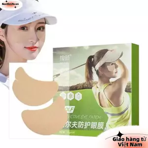 Miếng dán chống nắng NORDICLIFE 5 đôi, Miếng dán chống nắng chống nắng chơi gôn dưỡng ẩm, Miếng dán mắt UV chống mồ hôi Gel chống nắng Hoạt động ngoài trời mắt thạch tươi