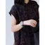Áo sơ mi nhỏ không tay in màu tím độc đáo của Trung Quốc mùa hè Phong cách mới phù hợp với mọi phong cách thoải mái Áo sơ mi khí chất giảm tuổi