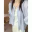Áo sơ mi chống nắng kiểu dáng rộng phong cách Hàn Quốc dáng rộng vừa vặn Áo khoác ngoài