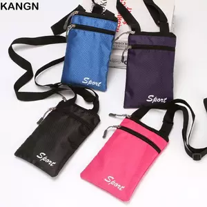 Túi đeo vai KANGN, Túi điện thoại vuông màu trơn, Ví đựng tiền xu đơn giản thời trang du lịch