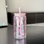 Maybest Kawaii Chai Nước Thẩm Mỹ Tumbler Cho Ice Coffee Juice Tea Cốc Nhựa Nơ Dễ Thương Có Nắp Ống Hút Chai Uống Di Động {VN}
