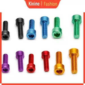 KIN 1 Cặp Xe Đạp Bình Nước Lồng Bu Lông M5 Hợp Kim Nhôm Lục Giác Ổ Cắm Vít Khai Thác