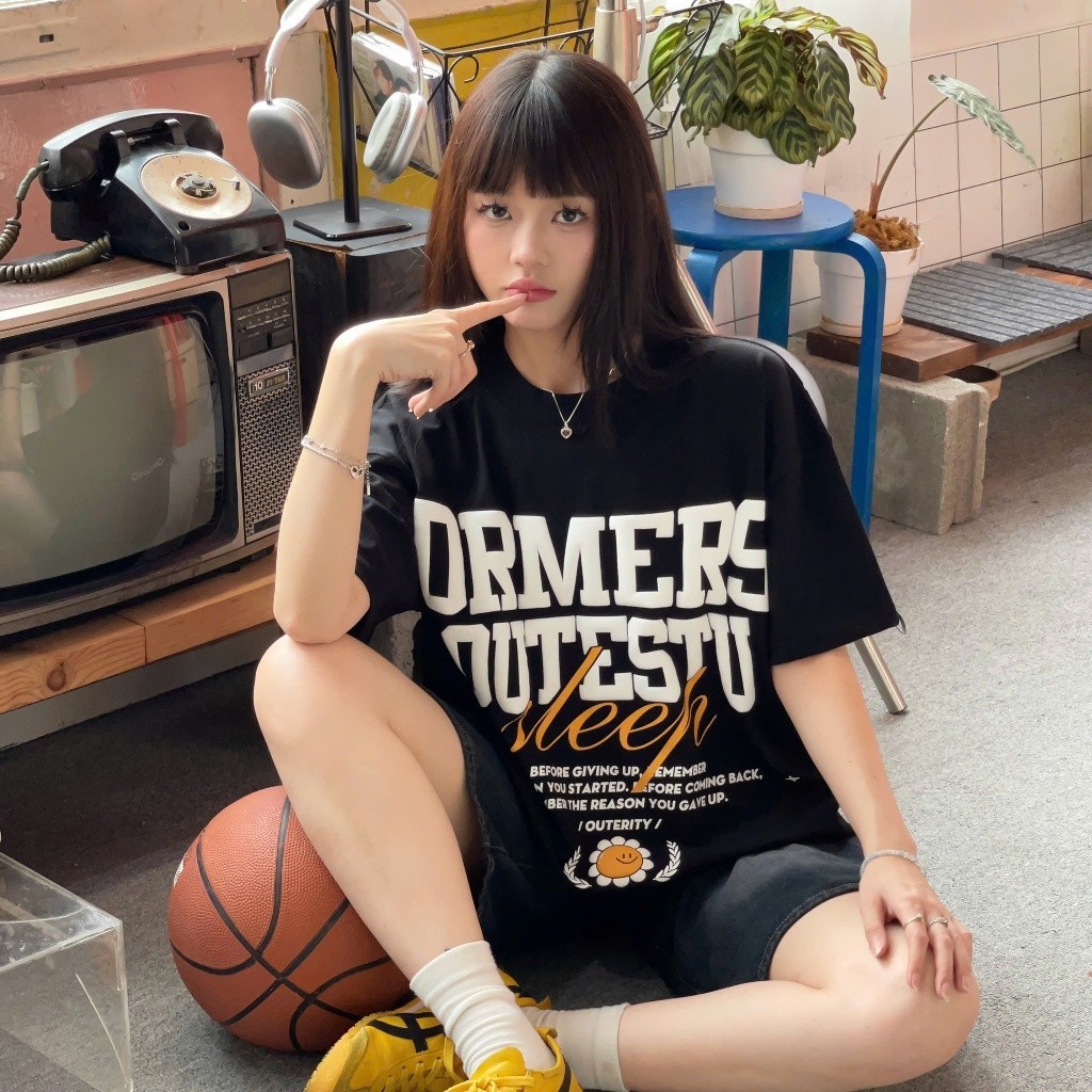 （Giao hàng 24h）Angela  Áo Thun Nam Nữ Form Boxy Nam Nữ Unisex Cotton 100% Unisex Form Rộng Local brand