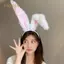 PNPIA- Cô Gái Dễ Thương Sang Trọng Tai Thỏ Dài Dây Buộc Tóc Cosplay Phụ Kiện Tóc