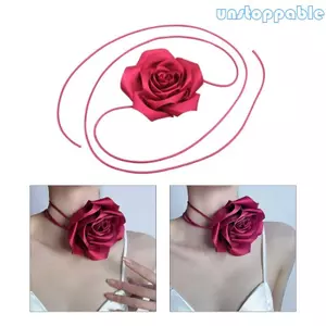 Unstop * Phóng Đại Hoa Vòng Cổ Choker Dây Đeo Dài Cổ Dây Xích Cổ Vòng Cổ Choker Trang Sức