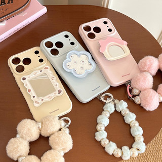 Ins Đơn Giản Nhỏ Màu Hồng Và Tím Chữ Silicon Có Dây Xích Giá Đỡ Cho Iphone 17 17pro 16 15 14 12 13 PRO MAX Vỏ Bảo Vệ MT2803