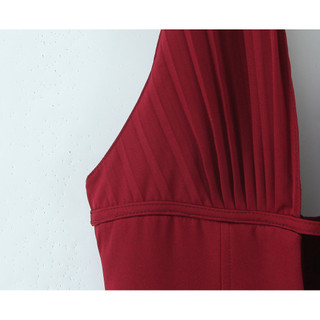 Cao Cấp Niche Pháp Retro Pure Desire Cổ Chữ V Sâu Rỗng Sang Trọng Slim-fit Ôm Hơn Nhìn Dây Cổ Váy Ngắn Nữ