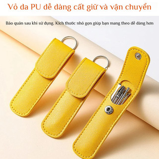 🔥Giá sốc🔥Bộ dụng cụ vệ sinh tai 6 món, dụng cụ vệ sinh tai tại nhà cho người lớn, bộ dụng cụ ngoáy tai xoắn ốc di động、ngoáy tai bộ、ngoáy tai、Lấy ráy tai thép không rỉ