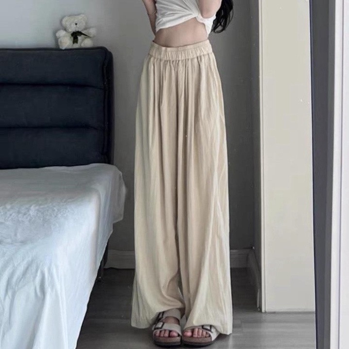 QUẦN ỐNG RỘNG QUẦN SUÔNG LƯNG THUN CHẤT ĐŨI GIÓ SIÊU ĐẸP CÓ BIGSIZE 70KG MA095