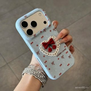 Ốp Điện Thoại Thích Hợp Cho iPhone 7 8 X XS XR XSMAX 11 12 13 14 15 16 17 Pro max Plus Air Bow Cherry Vỏ Bảo Vệ Chống Sốc Bao Gồm Tất Cả ZIUC