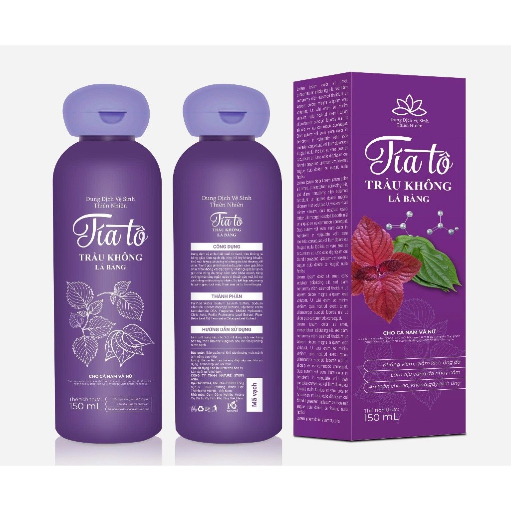 Dung Dịch Vệ Sinh Phụ Nữ Tía Tô Trầu Không Lá Bàng 150ml MV921108- GOOD DEAL