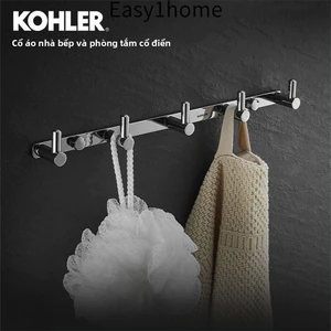 【 KOHLER 】 Móc áo tắm bằng đồng nguyên chất, móc treo tường phía sau cửa tủ quần áo, khách sạn, phòng khách, không cần k