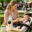 Máy sưởi chai có thể sạc lại Máy sưởi sữa mẹ không dây Máy sưởi sữa mẹ không dây cho chăm sóc ban ngày saixit2vn