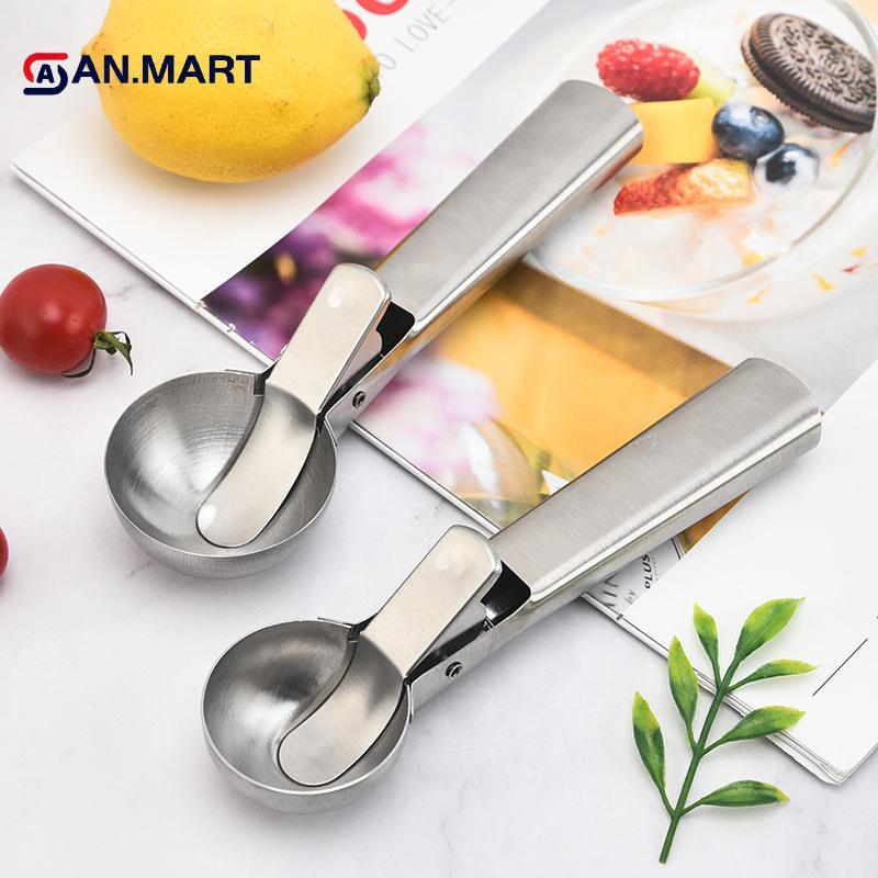 AN.MART Muỗng Kem Inox Máy Đào Kem Trái Cây Chống Dính Máy Làm Quả Bóng Dưa Hấu Dụng Cụ Thìa Kem VN