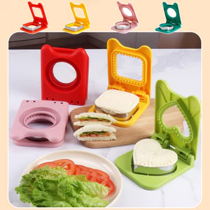 Mới 1 DIY Sandwich Cutter Sealer Khuôn Bánh Mì Vuông Cho Tự Chế Bỏ Túi Sandwich Tiện Ích Nhà Bếp