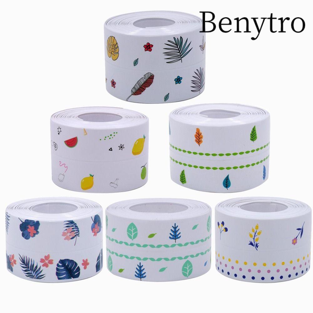 Benytro Băng chống thấm nước bồn rửa nhà bếp BENYTRO, Băng keo góc bồn rửa tự cạnh có khe hở thời trang, Băng keo chống khuôn tự dính Dải Caulk Nhà vệ sinh phòng tắm