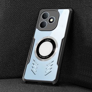 Vỏ Từ Tính Thích Hợp Cho OPPO Realme Note 80 70 70T 60 60X 50 4G 5G Ốp Lưng Thoáng Khí Trong Suốt Mỏng Tản Nhiệt Tough Chống Rơi Esports Cover 20-21