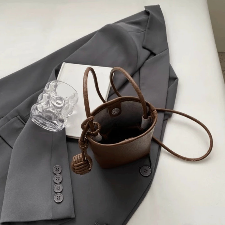 Túi đeo vai bằng da giới hạn UPSCALE, Túi đeo chéo điện thoại di động màu trơn bằng da PU, Túi điện thoại đơn giản Túi đeo chéo mini Ví điện thoại di động Túi đ – 4