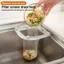 Kệ lọc bồn rửa DAYBREAK, Bộ lọc bồn rửa hình tam giác chống khối, Cốc hút đa chức năng Túi lọc bồn rửa nhà bếp Phụ kiện nhà bếp