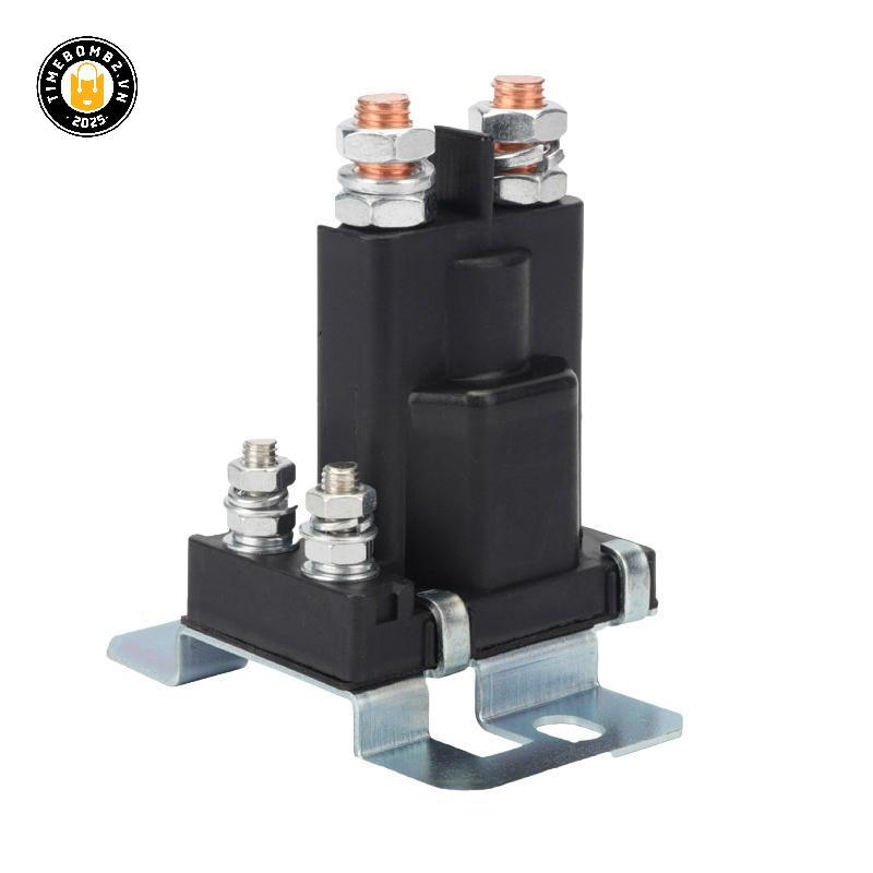 {TB & Bag} 1 Cái Rơle khởi động dòng điện cao 500A DC 12V SPST Auto Start Contactor Phụ kiện DIY Rơle dòng điện nặng.