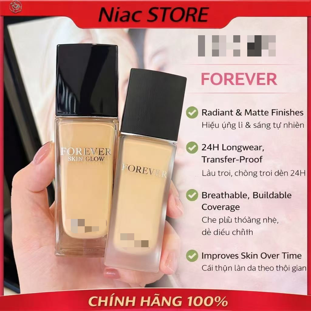 【Chính Hãng】Phấn Nước 𝔻𝕚𝕠𝕣 𝗙𝗢𝗥𝗘𝗩𝗘𝗥 𝗦𝗞𝗜𝗡 𝗚𝗟𝗢𝗪 𝗙𝗢𝗨𝗡𝗗𝗔𝗧𝗜𝗢𝗡  Fullsize | Lớp Nền Mịn Nhẹ, Tự Nhiên