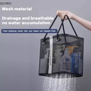 QIUWU Giỏ tắm Tote di động Túi chống nước có tay cầm Túi đựng đồ vệ sinh dung tích lớn Unisex.