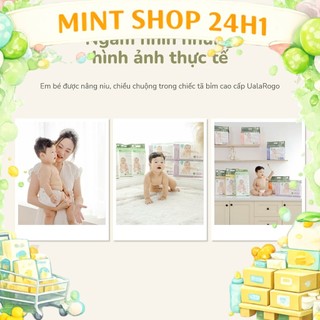 (COMBO THÙNG 3 BỊCH) 3 Bịch Tã/bỉm Uala Rogo sợi tre mềm mại, thấm hút đủ size cho bé- CHUYÊN GIA BÁN BỈM