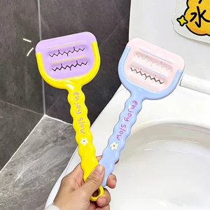 Bàn chải làm sạch khoảng cách tay cầm dài mới Dụng cụ cạo góc nhà vệ sinh đa chức năng