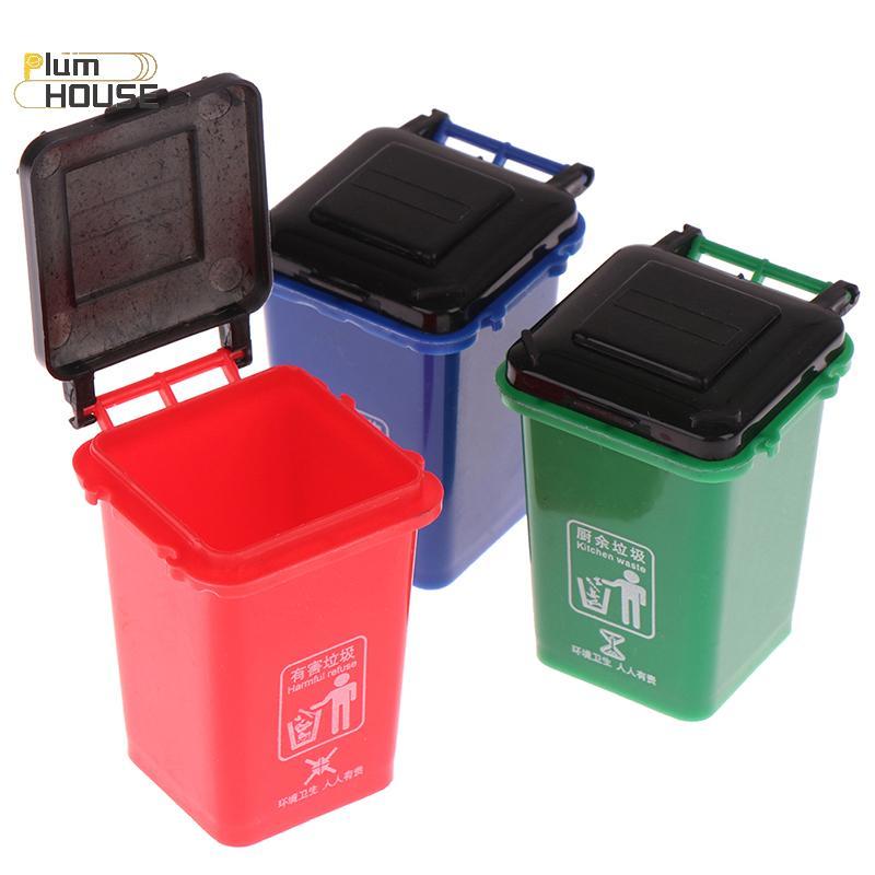 PlumHOUSE 1: 12 Nhà Búp Bê MiniTrash Có Thể Mẫu / Thùng Rác Mini / Bút Sắp Xếp Lưu Trữ Nhà Có Thể VN