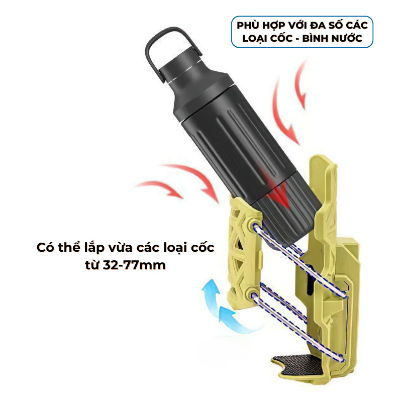 Giá Đỡ Bình Có Thể Điều Chỉnh, Giá Đỡ Cốc Xe Máy Xe Đạp - TitiHome