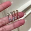 Bông tai nữ đa năng khí chất thời trang phong cách Hàn Quốc zircon hình học cá tính